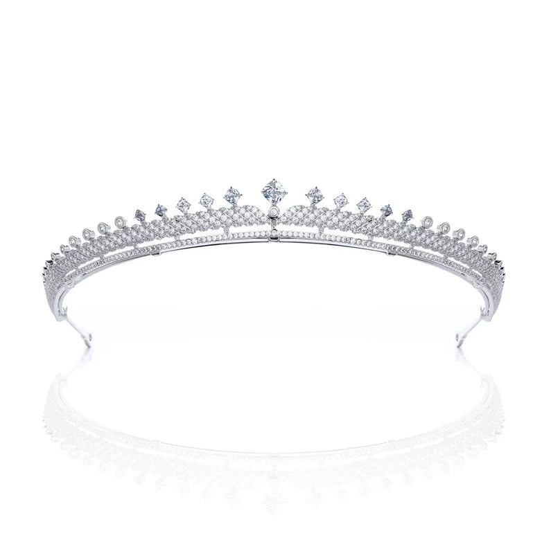 New Simple Wedding Full Zircon Crown wedding Bride Tiara Crystal Wedding Hair Accessories Jewelry Crowns For Women HT21014