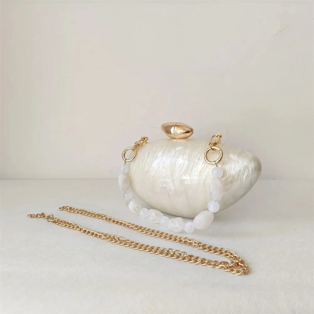 Marble Green Pearl Acrylic Bags