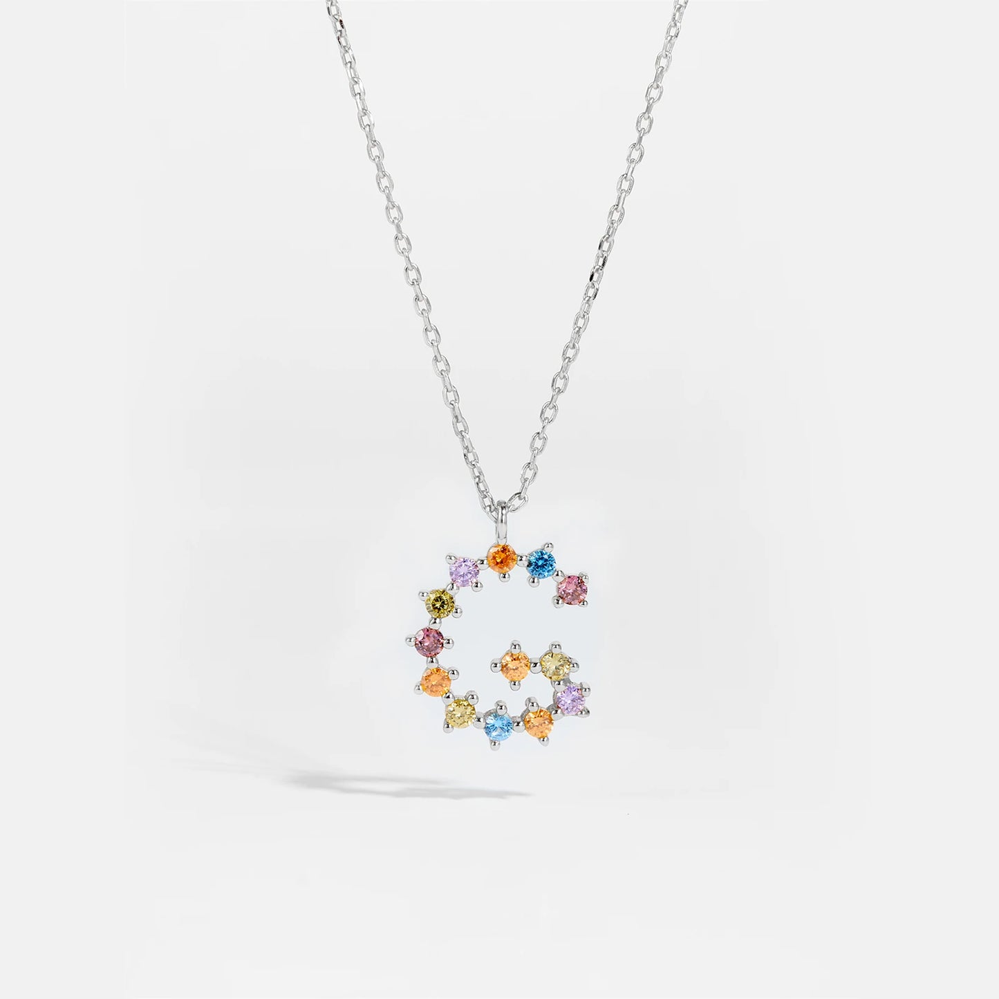 925 Sterling Silver Gold 26 Letter Necklace Women Luxury Jewels