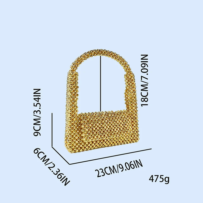 Handmade Beaded Fashion Popular Hollow Flip Woven One Shoulder Handheld