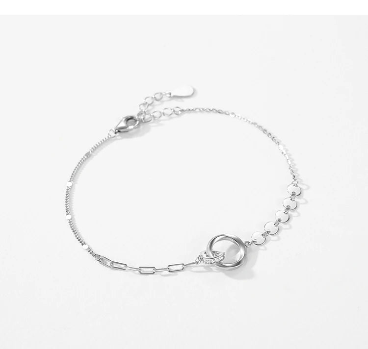 925 Sterling Silver New Romantic Heart Bracelet Jewelry