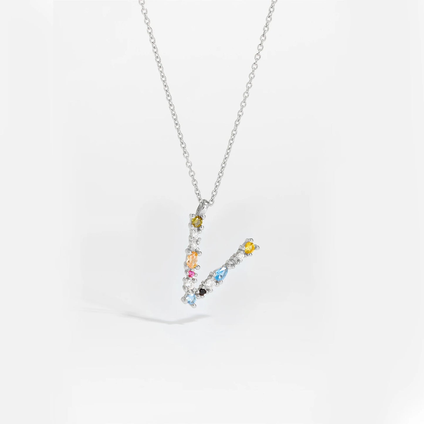 925 Sterling Silver 26 Letters Gold Jewelry