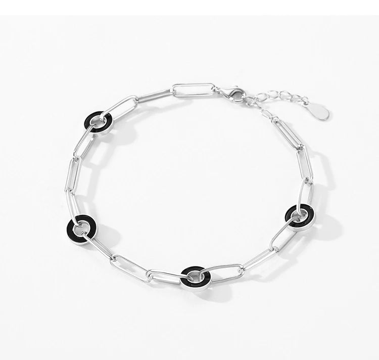 Real 925 Sterling Silver Bracelets Luxury Jewelry