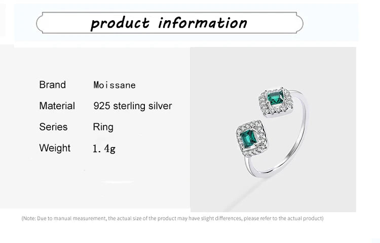 Diamond Original Sterling S925 Silver grre Jewelry