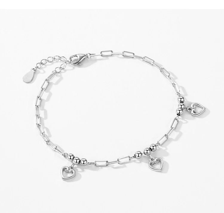 Real 925 Sterling Silver Bracelets Luxury Jewelry