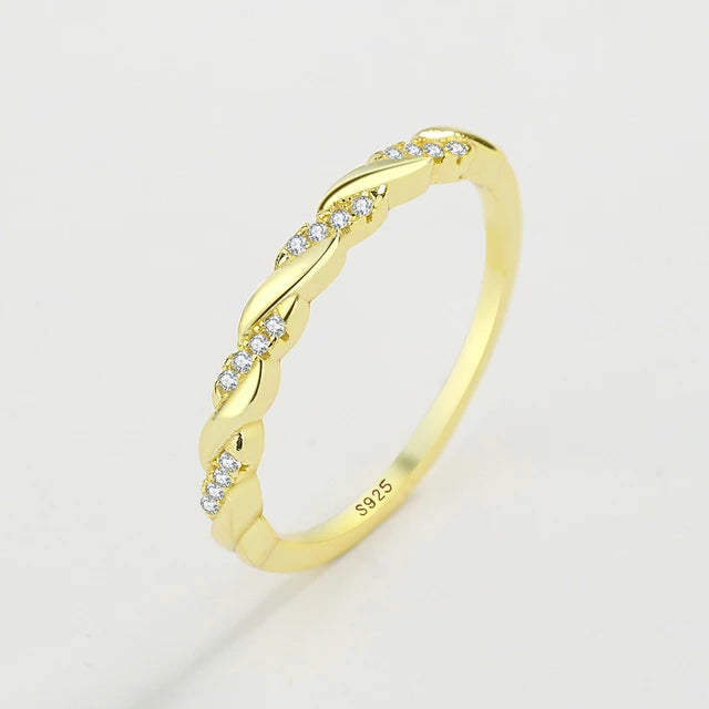 2022 NEW Fashion Wrap Rings For Women Real S925 Silver Elegant Finger Crystal Diamond Rhinestone Zircon Dainty Gift Jewelry