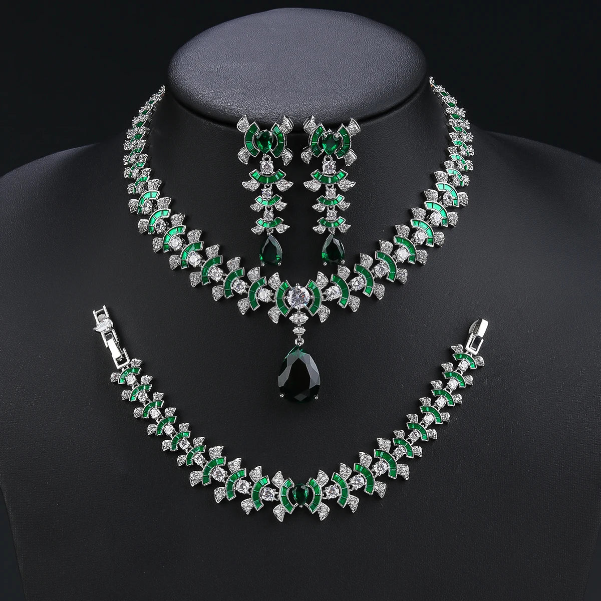 Fashion Zirconia Set Bridal Wedding Jewelry