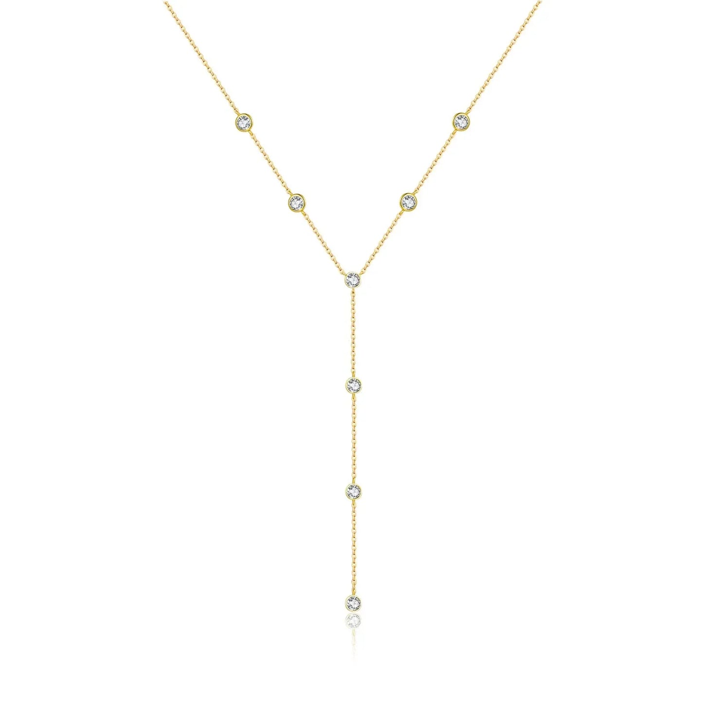 925 Sterling Silver Gold Zircon