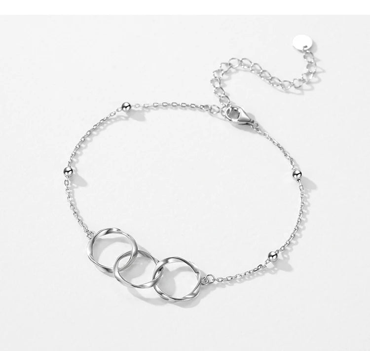 Bracelets Top Quality Real 925 Sterling Silver Zircon Jewelry