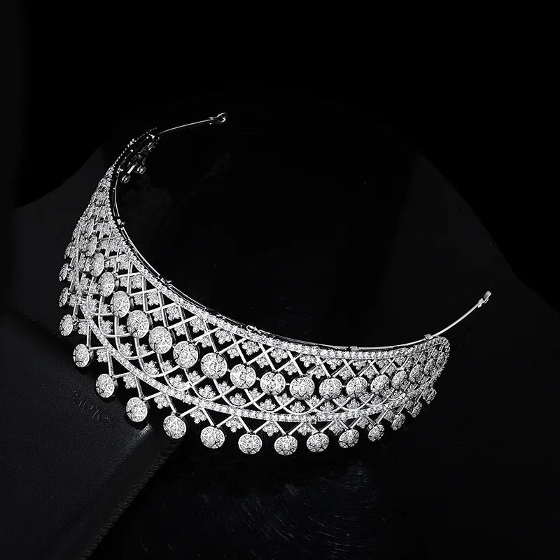 Vintage Luxury Zirconia Crown Jewelry