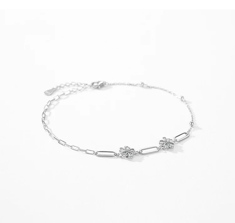 Real 925 Sterling Silver Bracelets Luxury Jewelry