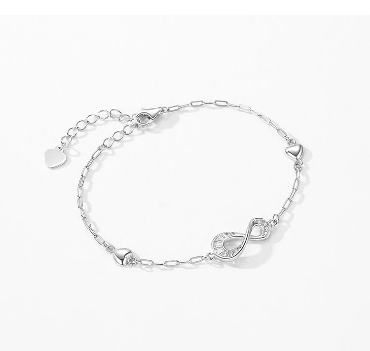 Real 925 Sterling Silver Bracelets Luxury Jewelry