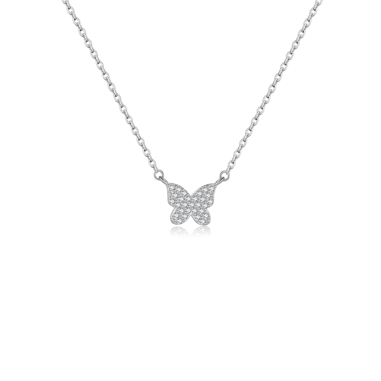 925 Sterling Silver Butterfly Zircon