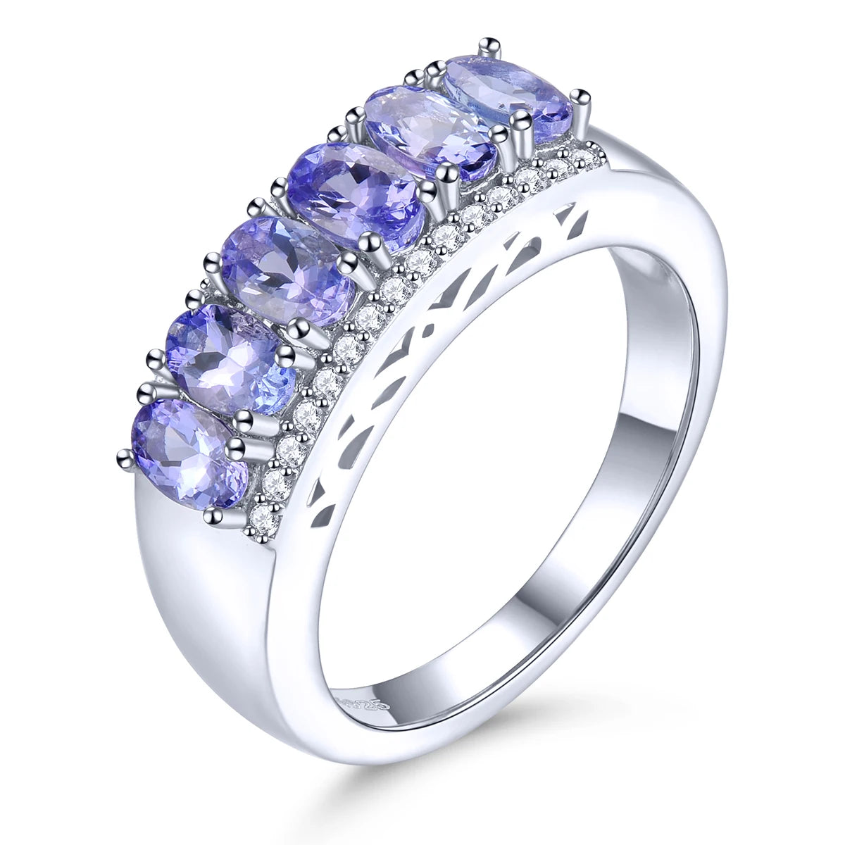 Natural Tanzanite Solid Silver