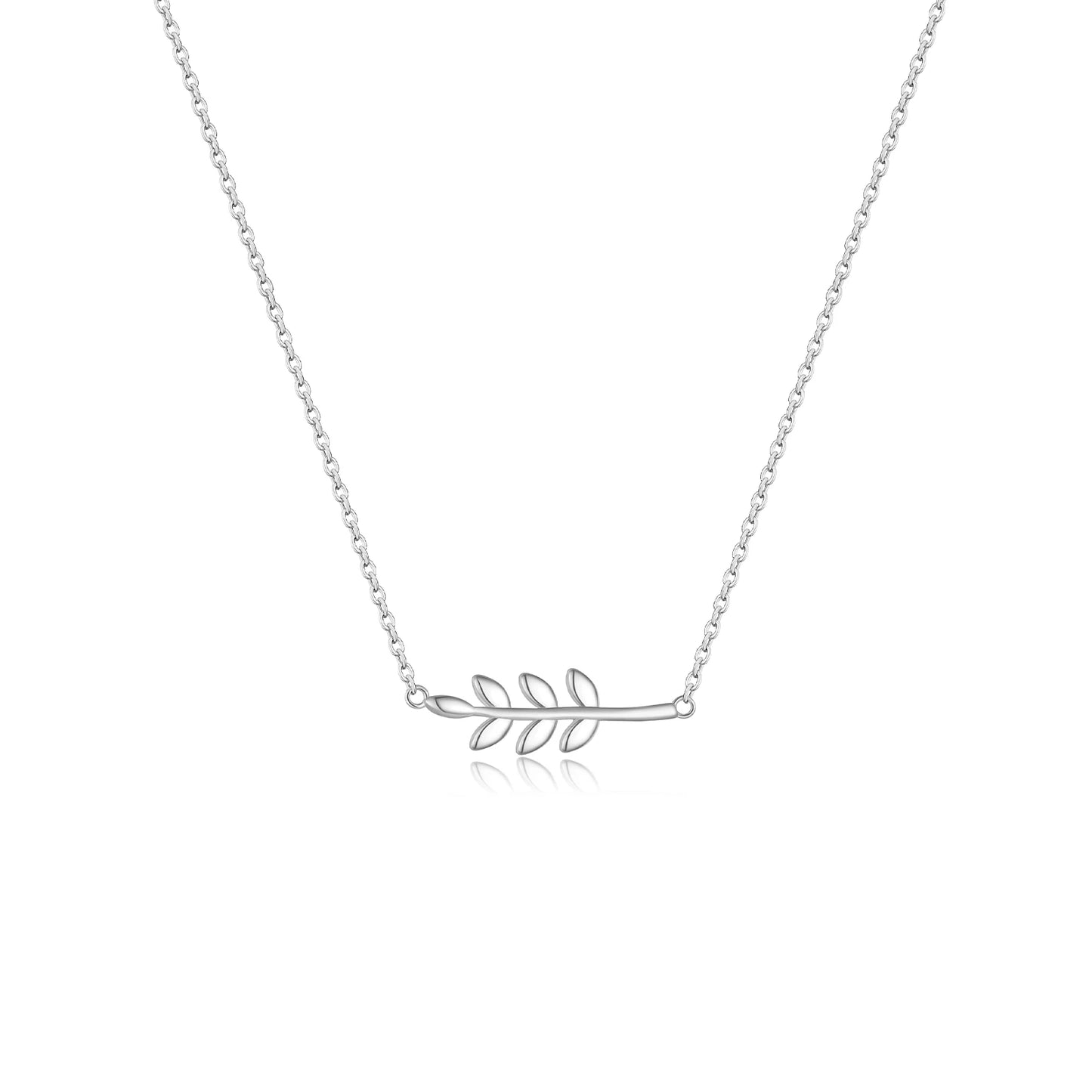 925 Sterling Silver Gold Necklace Simple Long Luxury Jewelry
