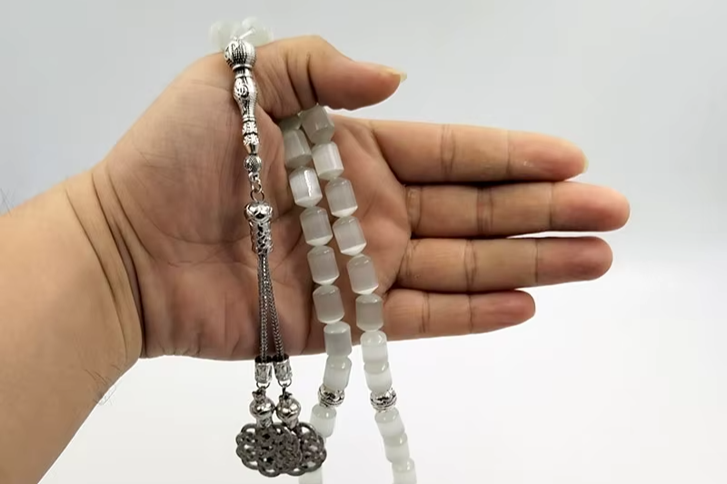 Natural 5A Stone cat's eyes Tasbih 10x13MM barrel beads beads stone Rosary