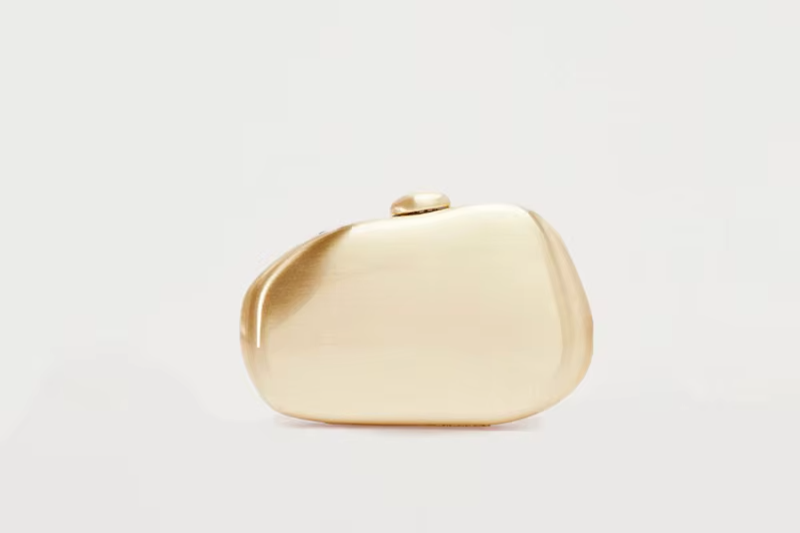 metal gold  bag