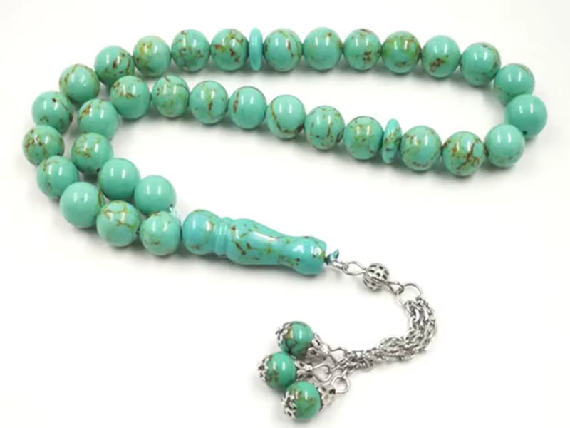 Tasbih gemstone Afghanistan Turquois muslim misbaha prayer