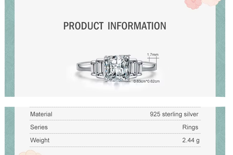 100% 925 Sterling Silver Luxury  Jewelry