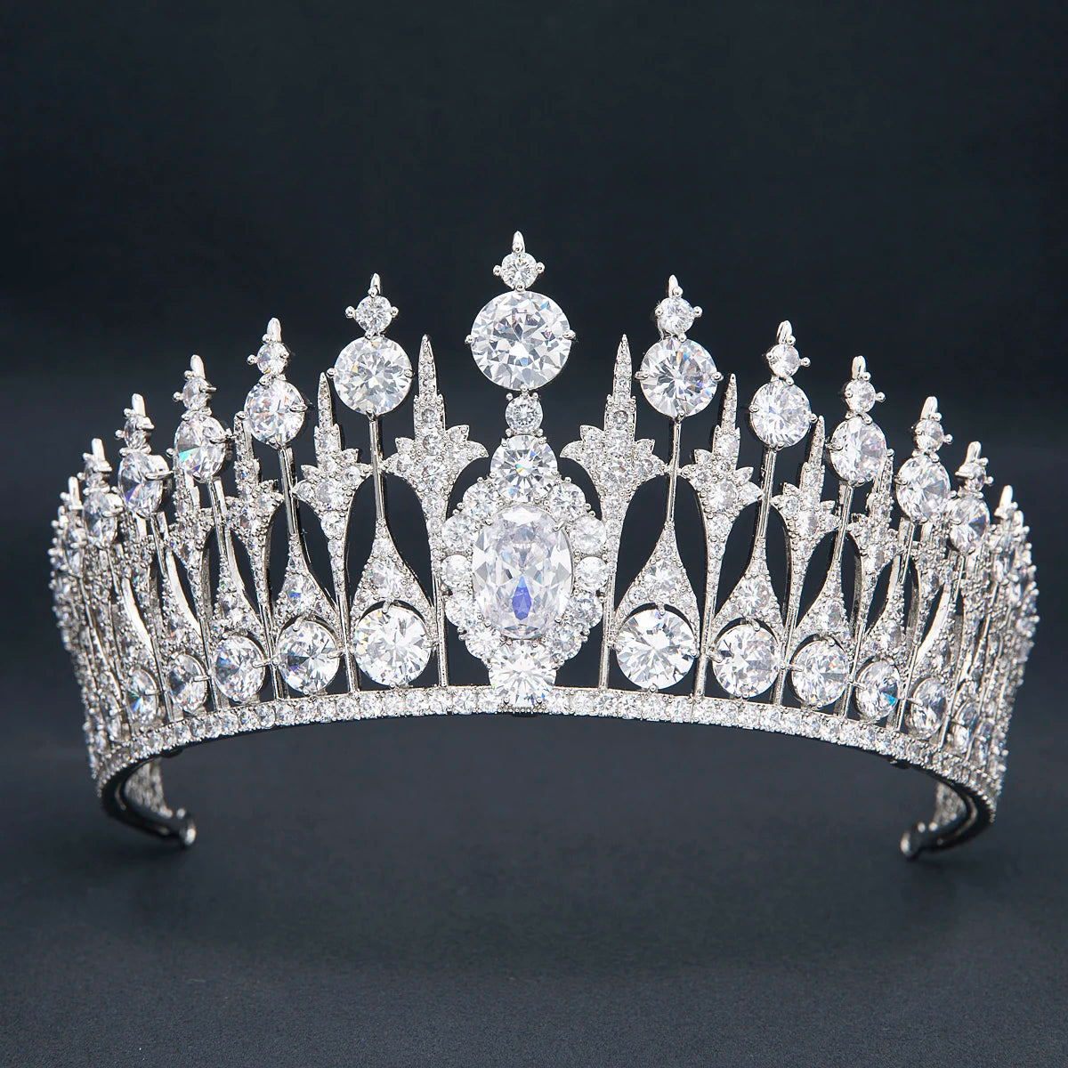 Luxury  Zirconia Crown Accessories Princess  Crystal Queens