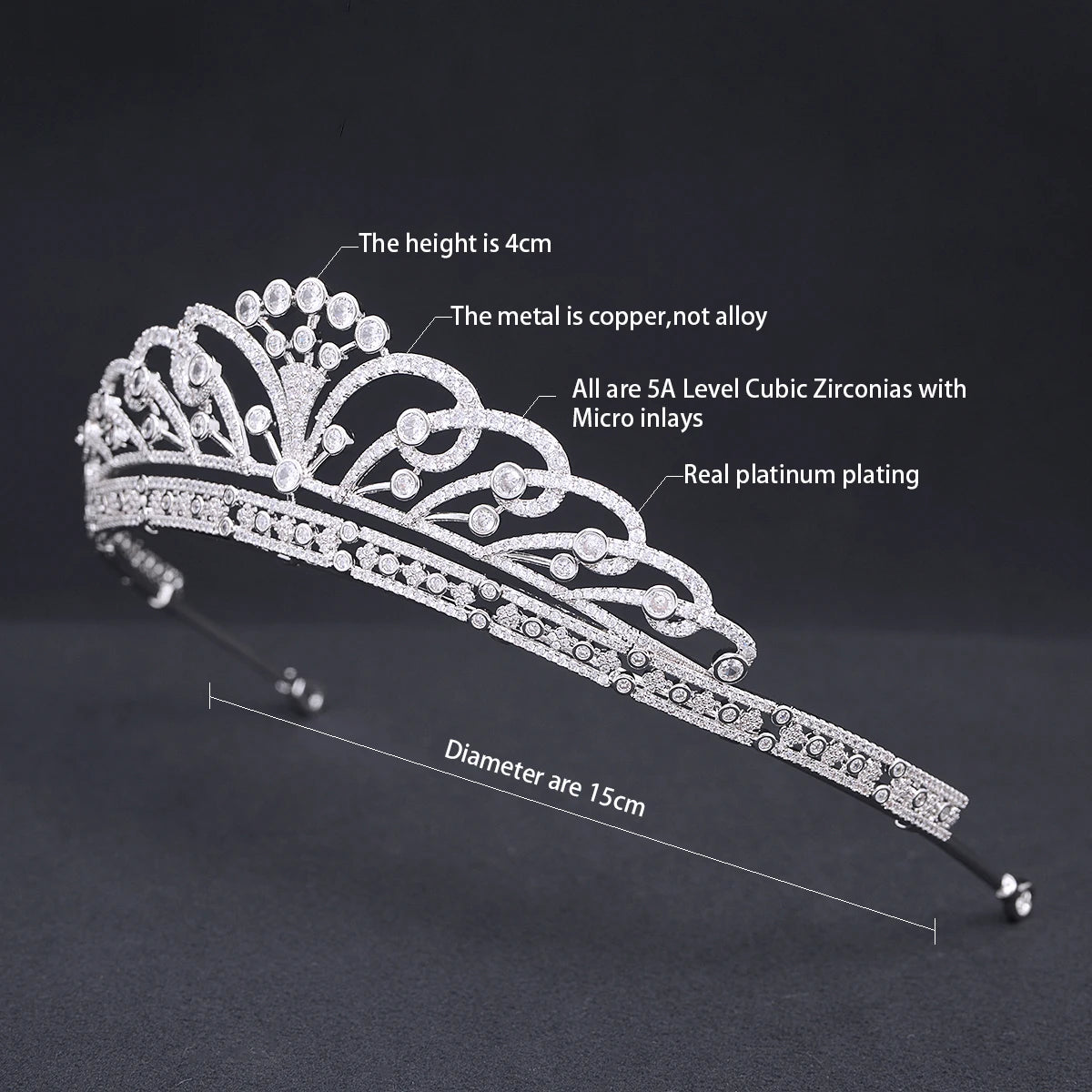 Zirconia Royal Crystal Princess  Jewelry