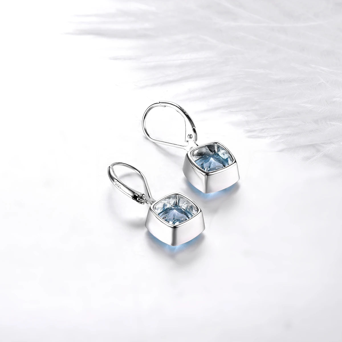 Natural Sky Blue Sterling Silver