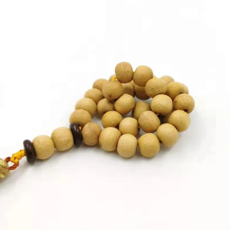 tasbih Natural Indian sandalwood  smell sandalwood Misbaha Muslim prayer beads Pocket ornament Islam Rosary