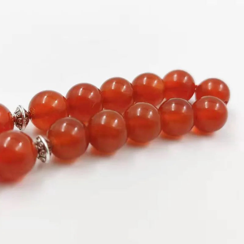 Natural Red Agates chalcedony  is new bracelet prayer beads 33 66 99beads stone Rosary