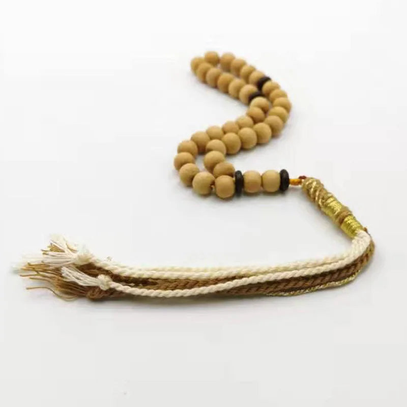 tasbih Natural Indian sandalwood  smell sandalwood Misbaha Muslim prayer beads Pocket ornament Islam Rosary