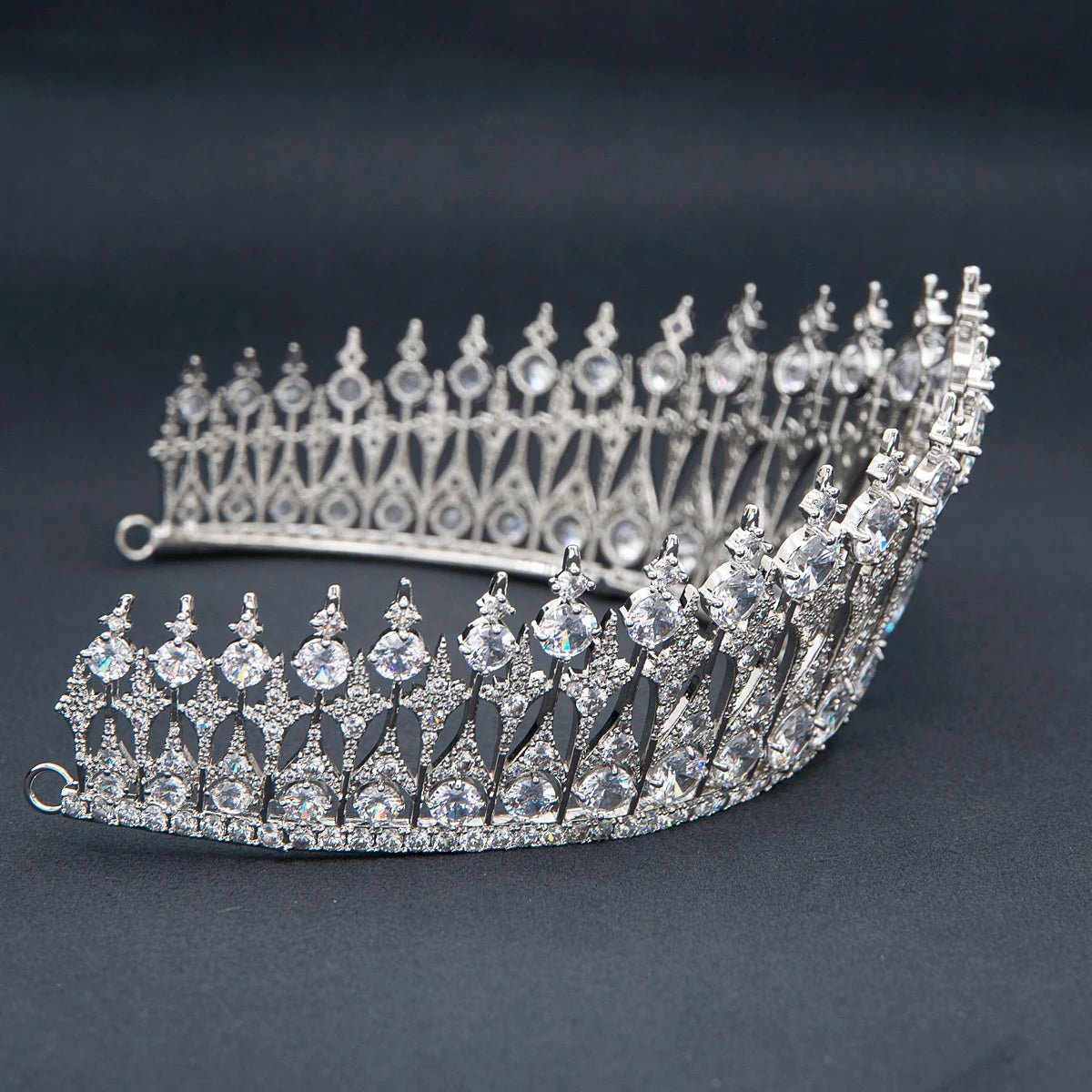 Luxury  Zirconia Crown Accessories Princess  Crystal Queens