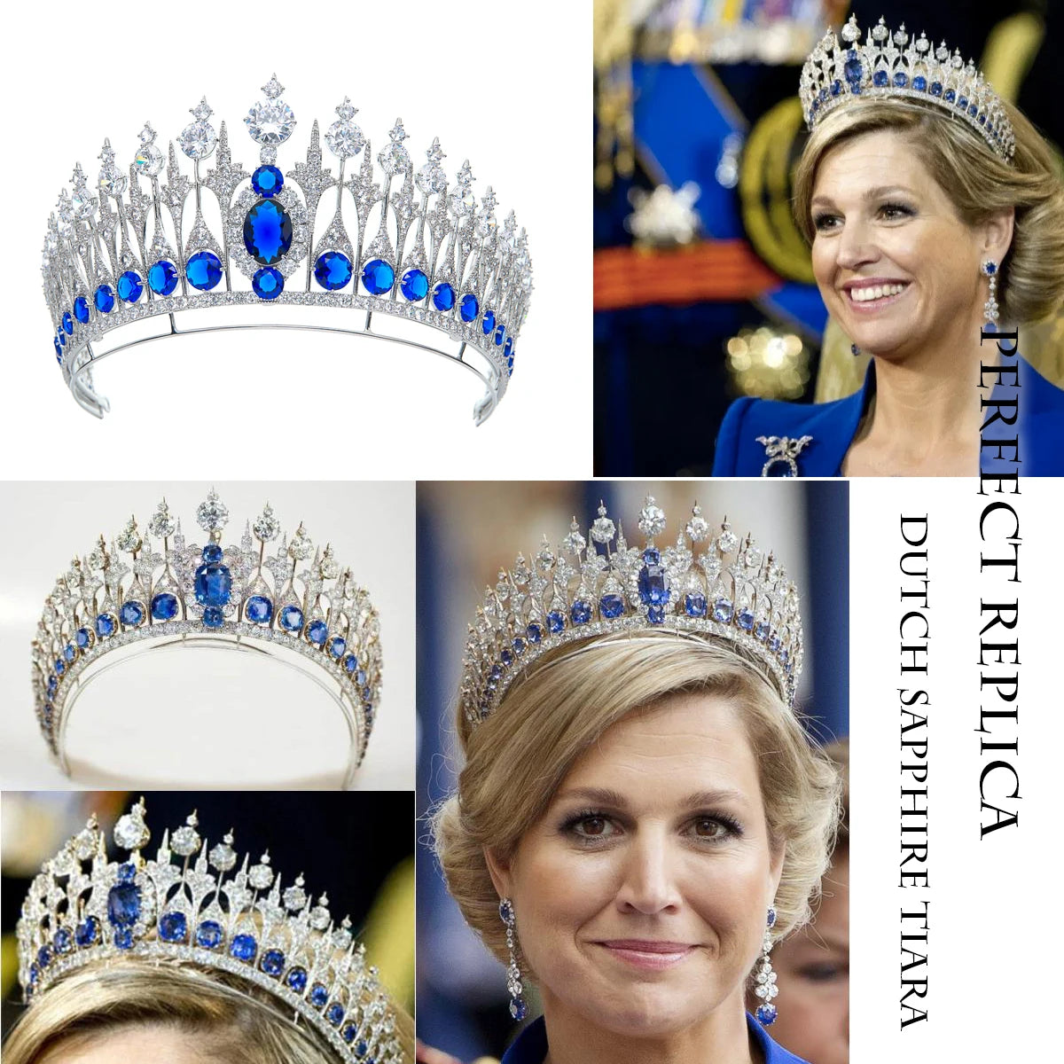 Luxury  Zirconia Crown Accessories Princess  Crystal Queens