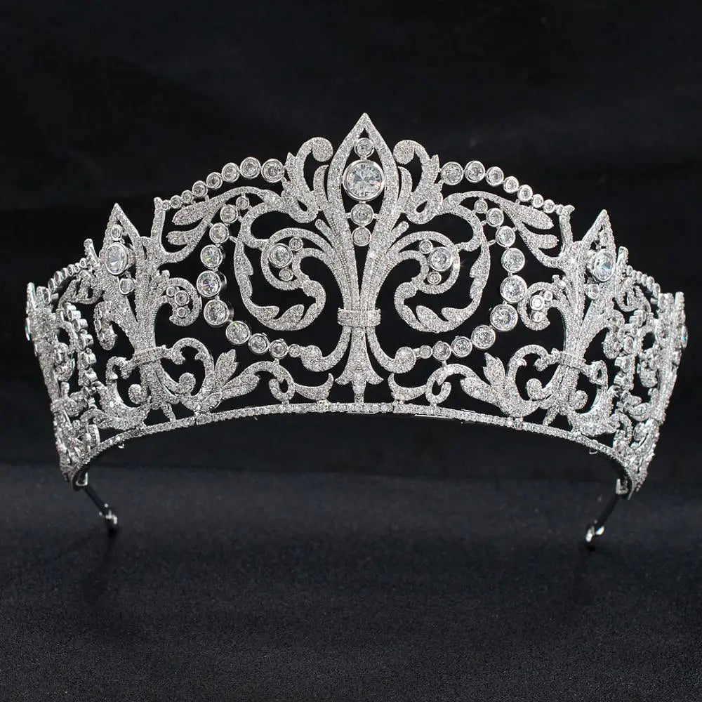 Classic  Zirconia Wedding Princess Crown  Jewelry Accessories