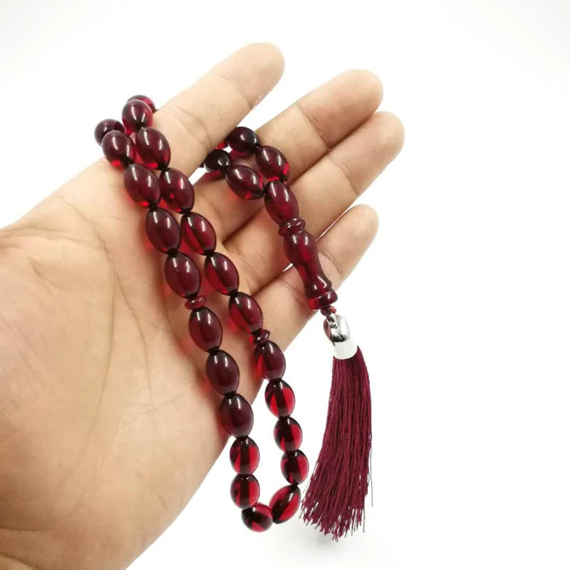 Tasbih Red resin beads muslim bracelet gifts islamic jewelry arabia popular fashion style profession Misbaha store