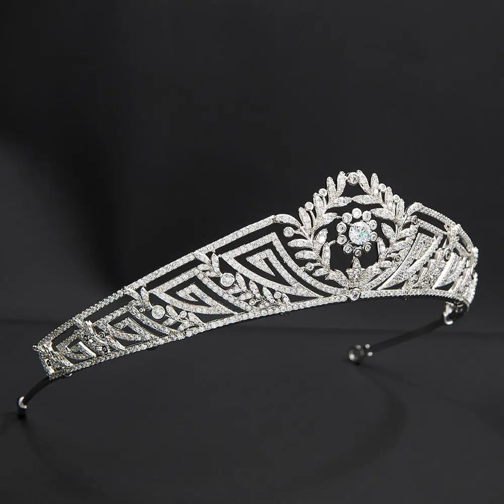 Luxury  Zirconia Crown Accessories Princess  Crystal Queens