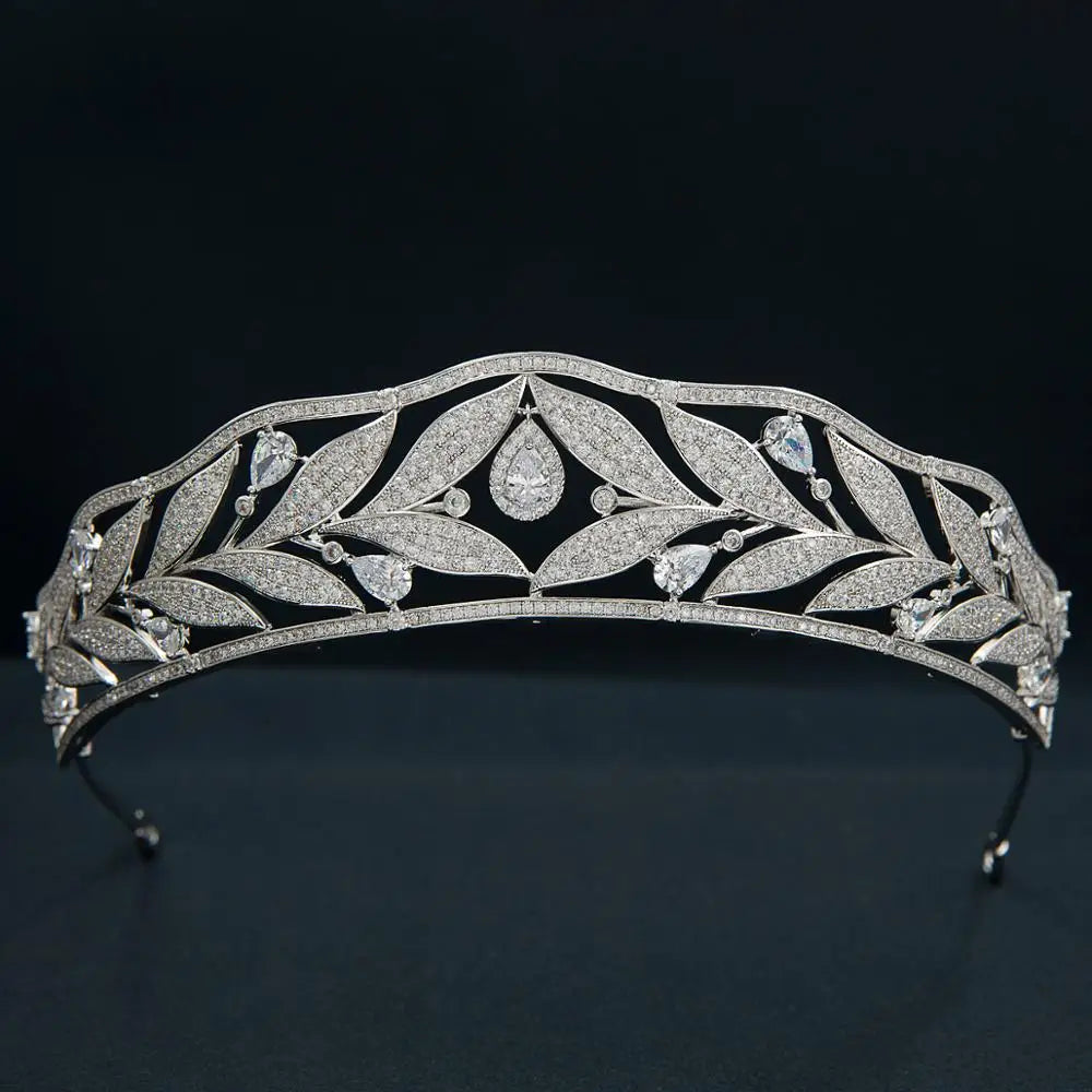 Luxury  Zirconia Crown Accessories Princess  Crystal Queens