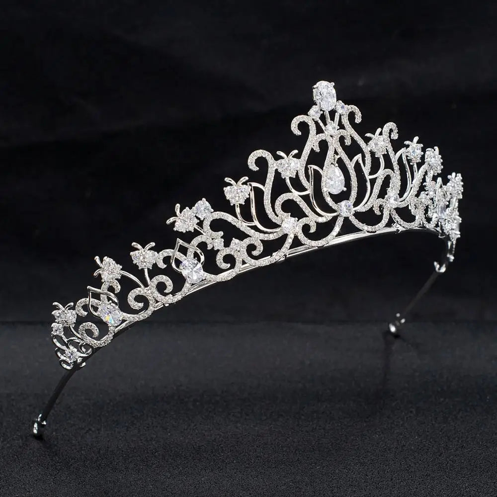 Zirconia Princess  Crown Diadem