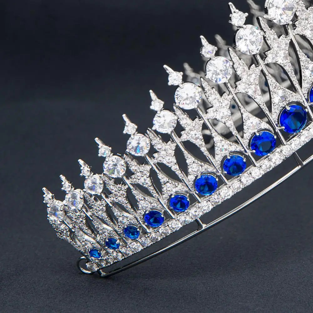 Luxury  Zirconia Crown Accessories Princess  Crystal Queens