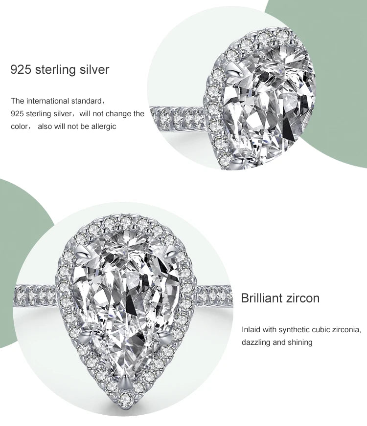 925 Sterling Silver Classic Luxury Jewelry