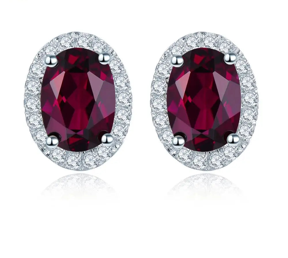 Genuine Rhodolite Garnet 925 Silver