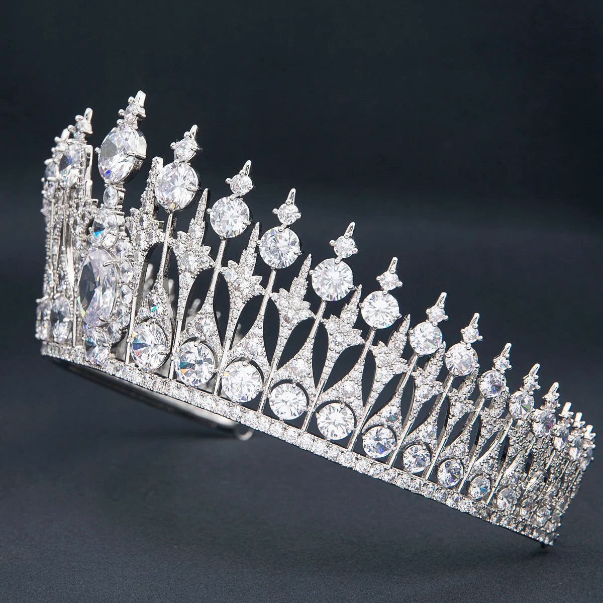 Luxury  Zirconia Crown Accessories Princess  Crystal Queens