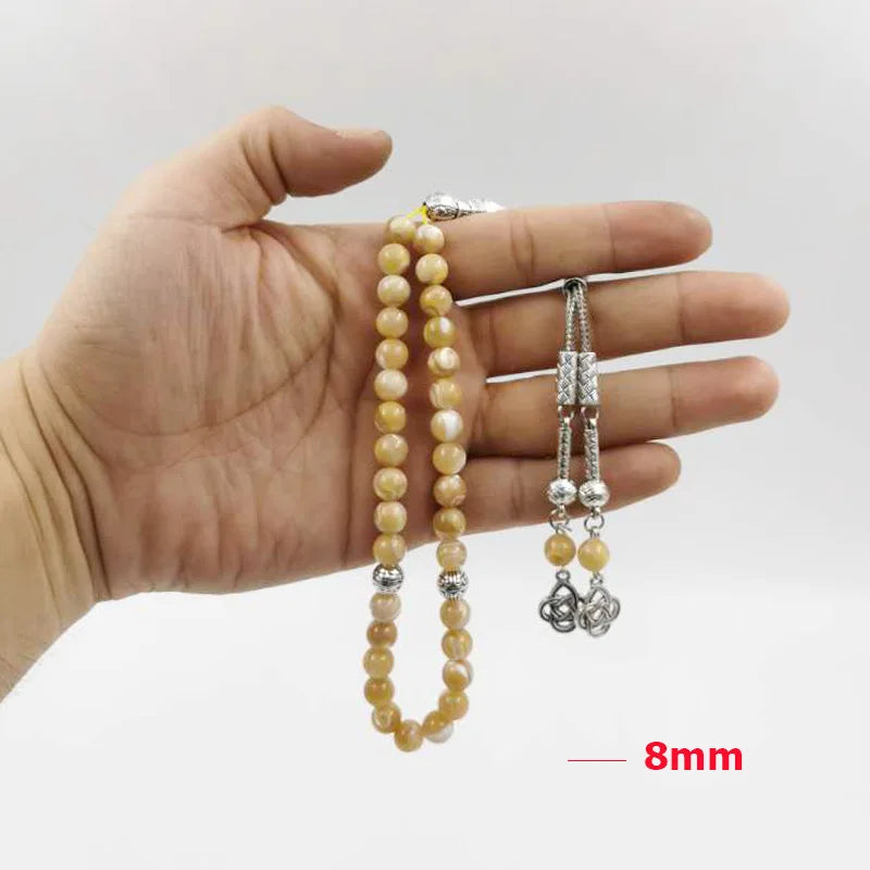 Natural  Tasbih No process Muslim bracelet beads RAMADAN eid gift Arab jewelry islam women fashion accessories