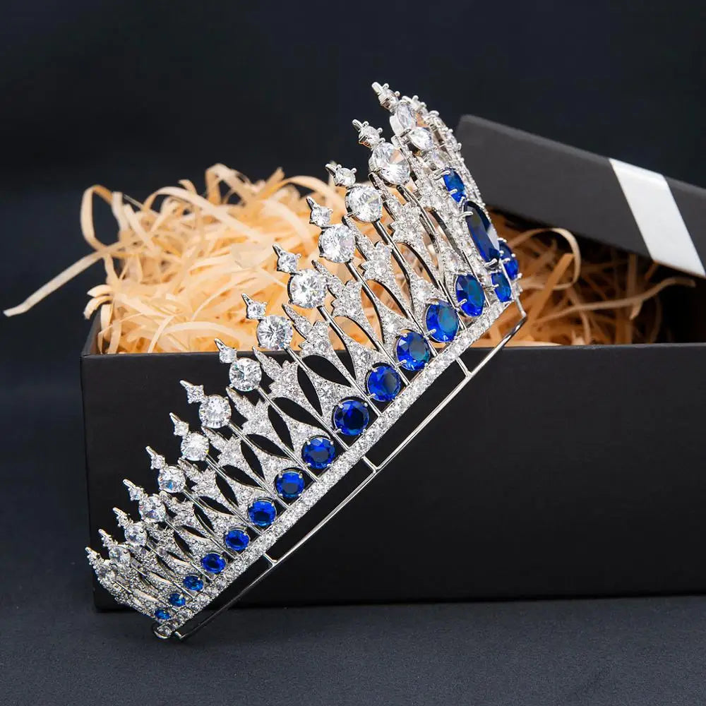 Luxury  Zirconia Crown Accessories Princess  Crystal Queens