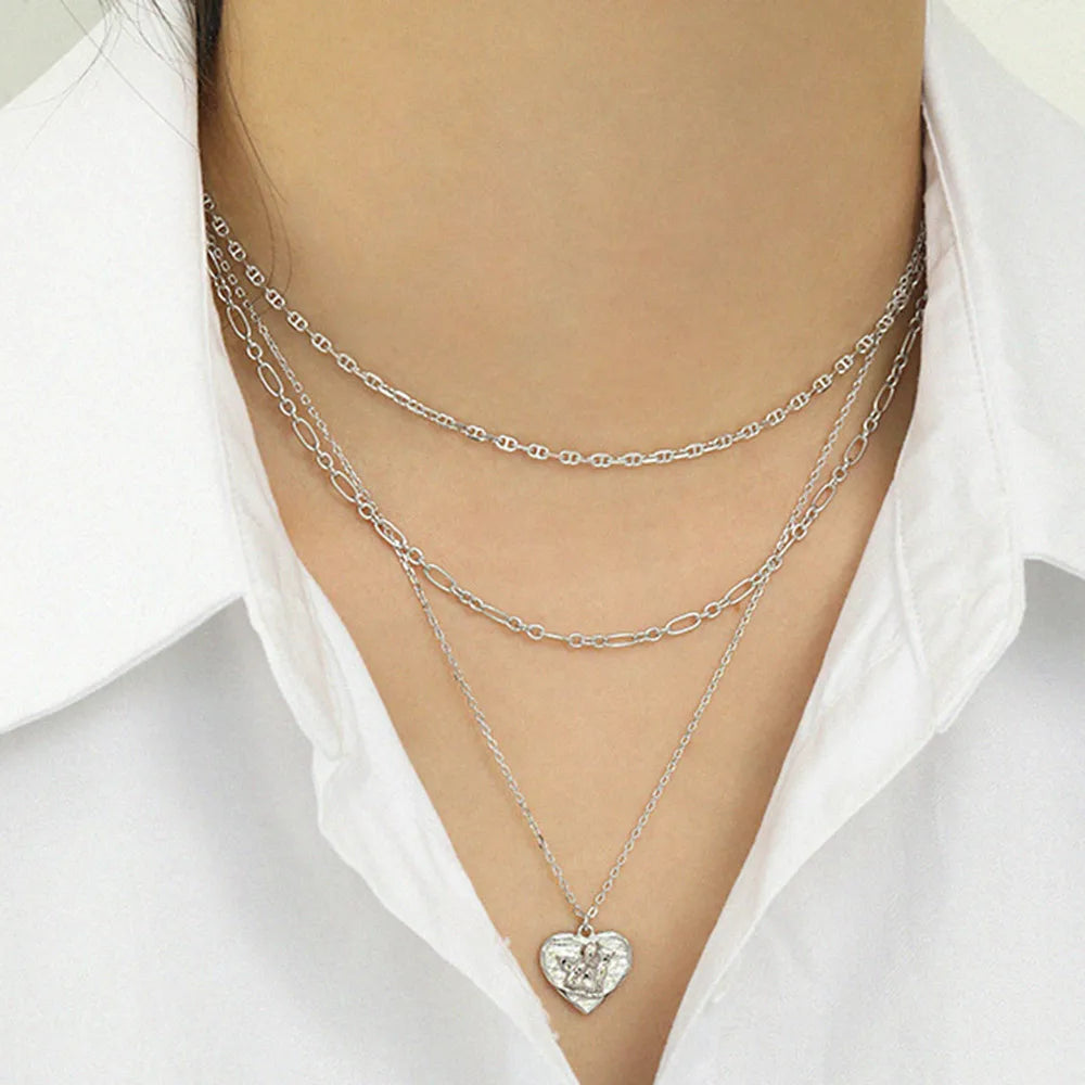 925 Sterling Silver Gold Chain Man Hand Chain Locker  Necklace Women  Jewelry