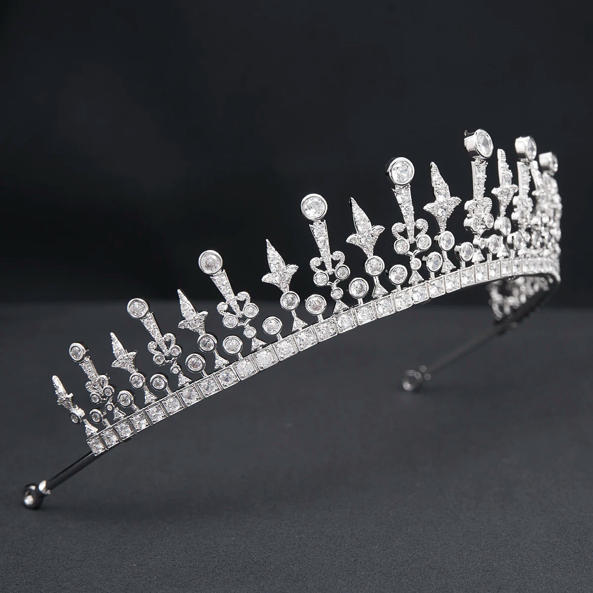 Luxury  Zirconia Crown Accessories Princess  Crystal Queens