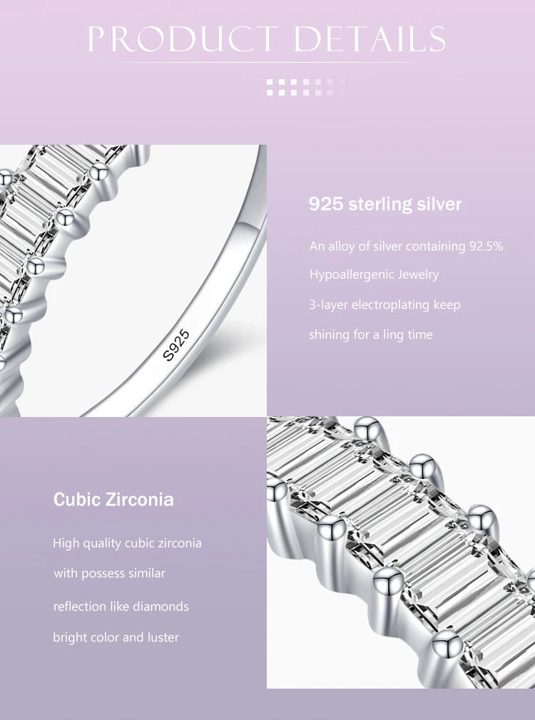 100% 925 Sterling Silver Fashion Luxury  Jewelry