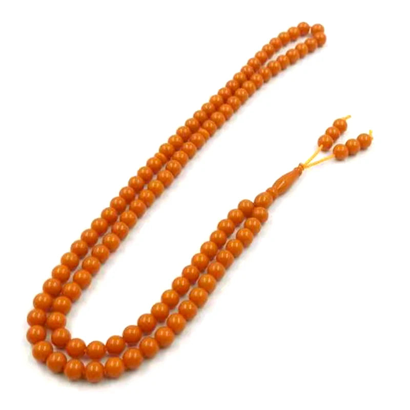 Tasbih orange resin   bracelet EID gift Muslim rosary bead islamic arabic Jewelry Accessory  fashion Misbaha product