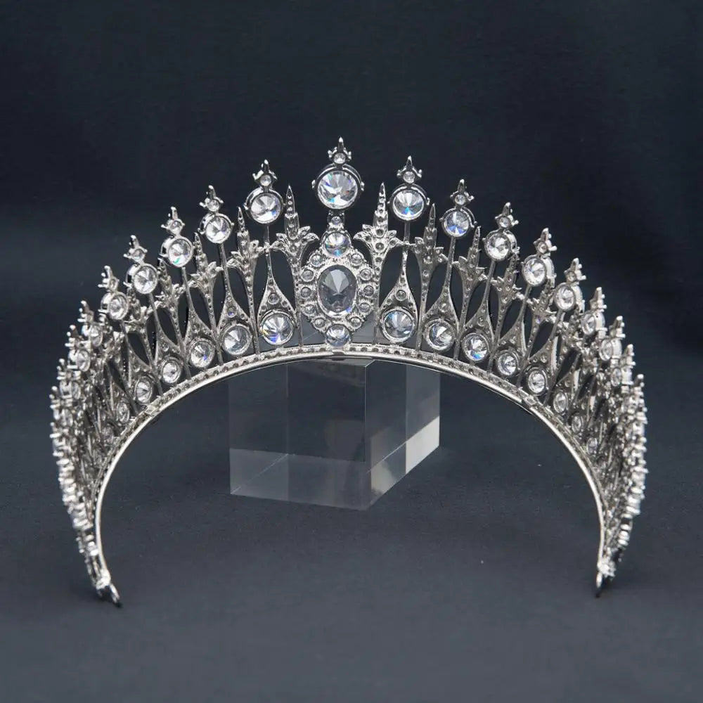 Luxury  Zirconia Crown Accessories Princess  Crystal Queens