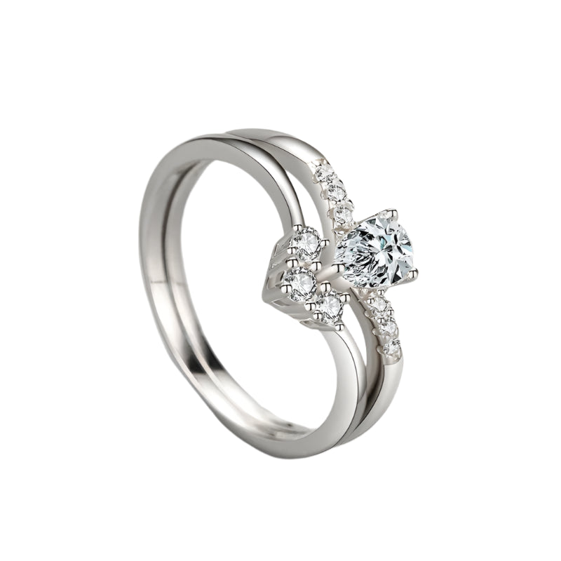 Ring Water Drop Luxury Zirconia