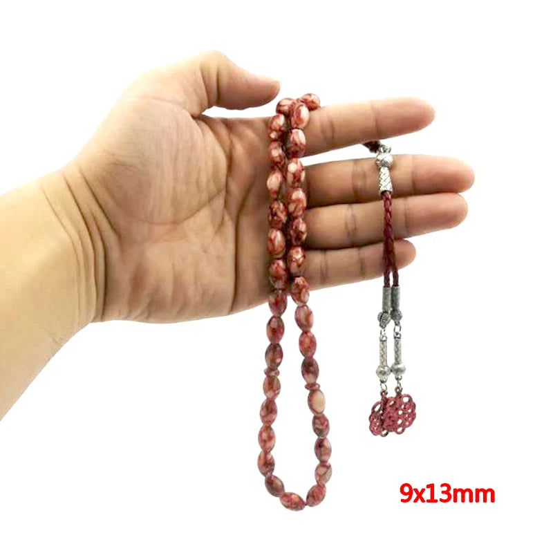 Red seashell Tasbih 2021 muslim fashion product Kazaz Tassel Eid gift 33 prayer beads islamic bracelet misbaha turkish jewelry