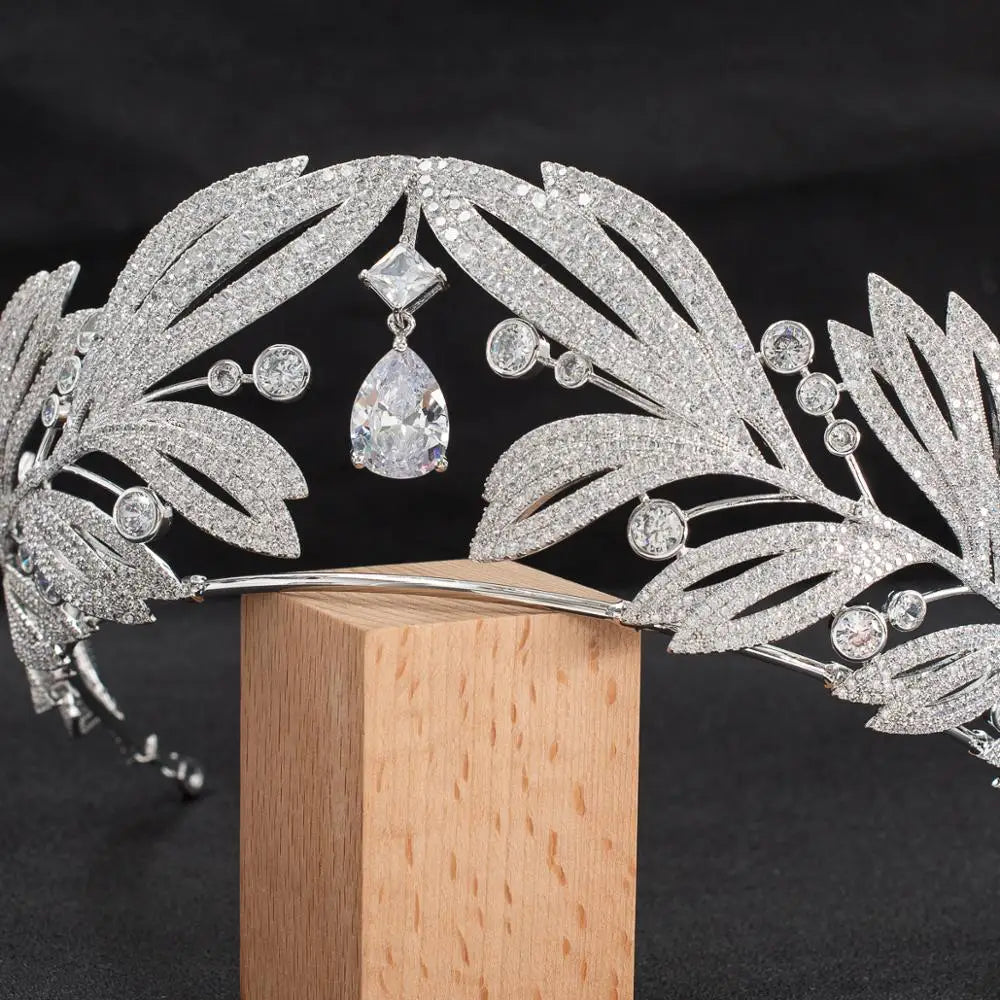 Zirconia Princess  Crown Hair Jewelry Accessories